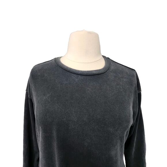 Wild Fable Gray Tiered Drop Shoulder Short Dress Xl Sweatshirt Boho - Picture 3 of 11